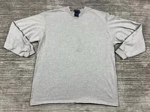 Basic Editions Shirt Mens Extra Large Gray Longsleeve Cotton Blend - Picture 1 of 12