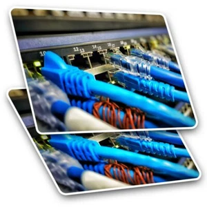 2 x Rectangle Stickers 7.5 cm - Computer Technology Cables Cool Gift #21717 - Afbeelding 1 van 9