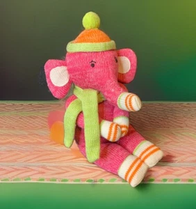 Monkeez & Friends Pink Sock Elephant Elroy 12” Seasons Of Cannon Falls - Picture 1 of 4