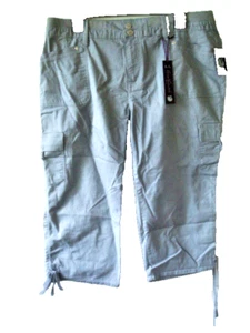 Pantalones Capri Damas Gris Talla 14 Petite G. Vanderbilt Nuevos - Imagen 1 de 2