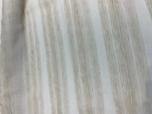 P Kaufmann Linen Beige Heaven Sheer Stripe Fabric By The Yard - Picture 1 of 5