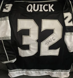 JONATHAN QUICK SIGNED PRO STYLE CUSTOM NEW YORK RANGERS JERSEY W/ JSA CERT - Picture 1 of 3
