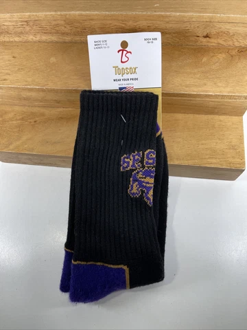 NEW SF State Top Sox Crew Socks- 1 pair Fits Shoe Sizes MENS 6-12 / WOMENS 10-13 Cover