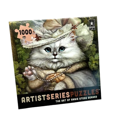 НОВЫЕ пазлы серии Artist, кошка в стиле рококо: искусство Энни Стегг Джерард, 1000 шт. - Изображение 1 из 4