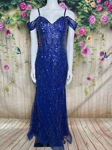 Cindy Collection Long Evening Gown - Picture 1 of 6