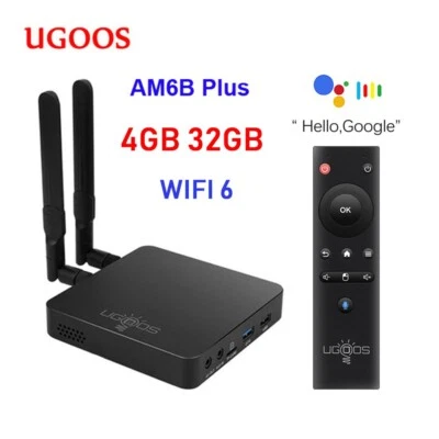 UGOOS AM6B PLUS Amlogic S922X-J Android 9.0 TV Box 4GB DDR4 32GB ROM - Image 1 of 4