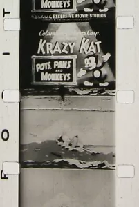 POTS PANS AND MONKEYS KRAZY KAT CARTOON 16MM FILM MOVIE ON REEL S27 - Imagen 1 de 5