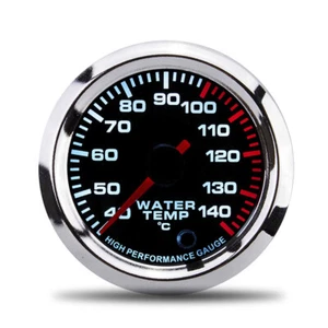 52mm Water Temp Temperature Gauge Meter 7 Light Color Display Meter Racing Gauge - Picture 1 of 12