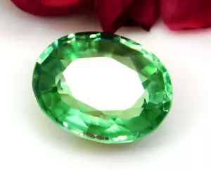 10.21 CT Natural Muzo Mine Oval Colombian Emerald Certified LOOSE GEMSTONE - Picture 1 of 8