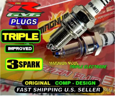 2ea Spark Plug BP8MES BR8ES B8ES Triple Spark Upgraded Banshee Blaster  A++ Foto 1 de 4