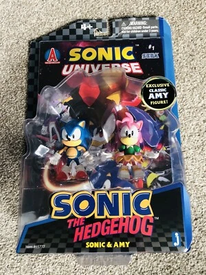 🔥Sonic The Hedgehog Sonic Universe Sonic And Amy Figures Comic Archie Jazwares - Image 1 of 4