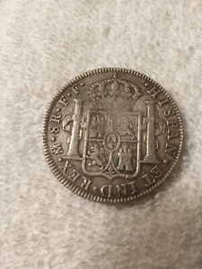Mexico Empire 1781(F.F) Carolus III 8 Riel Silver Coin,Rare! - Picture 1 of 3
