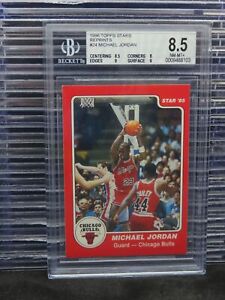 1996-97 Topps Stars Reprints Michael Jordan #24 BGS 8.5 NM-MT+ Bulls E980