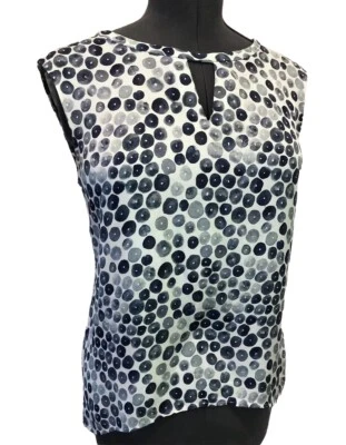 Top de mujer Nordstrom Collection S sin mangas seda arte para usar cápsula clásica Foto 1 de 4