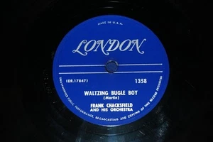 FRANK CHACKSFIELD 78 Record Waltzing Bugle Boy & Ebb Tide 1953 London 1358 E+ - Picture 1 of 2