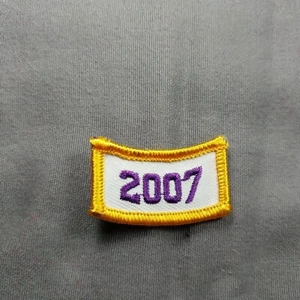 '2007' viola ferro giallo su toppa 1,5" - Foto 1 di 2