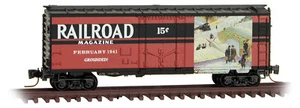 Micro-Trains MTL Z-Scale 40ft Box Car Railroad Magazine Series #12 February 1941 - Picture 1 of 1