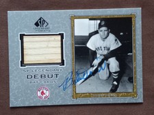 Bobby Doerr - 2001 SP Legendary Cuts Legendary Debut Bats #D-BD - Autograph