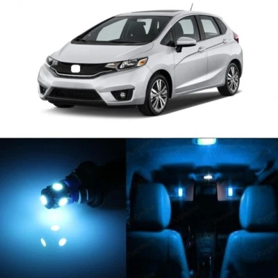 Oferta de equipamiento interior de 8 luces LED azul hielo para Honda Fit 2015-2018 + HERRAMIENTA Foto 1 de 4