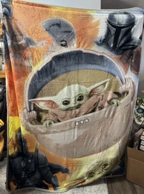 Star Wars Mandalorian Longest Journey Oversized Silk Touch Sherpa Throw Blanket - Image 1 of 3