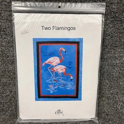 Two Flamingos O’Carol Quilt Design Wall Hanging Pattern 42”x62” New - Image 1 of 4