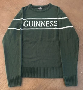 Guinness Men's Sweater Beer Logo Green Irish Crew Neck Knitted Pullover XXL - Picture 1 of 8