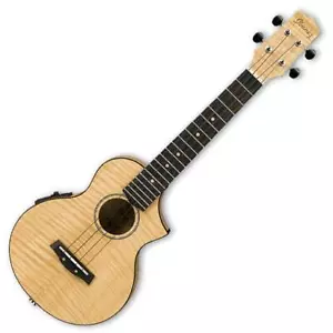 Ibanez UEW12E Flame Maple Concert Ukulele - Open Pore Natural - Picture 1 of 1