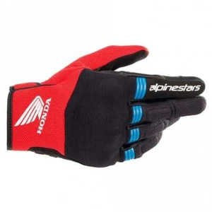 Guantes de motocicleta Alpinestars para hombre Honda cobre (negro/rojo brillante/azul) - Imagen 1 de 2