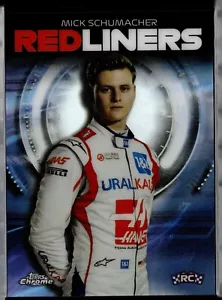 2021 Topps Chrome F1 Formula 1 Red Liners #RL-10 MICK SCHUMACHER Uralkali Haas - Picture 1 of 2