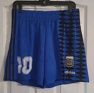 Pantaloncini Adidas Argentina Uomo Taglia Large 1994 Away Blu Calcio Messi IS0265 Nuovi - Foto 1 di 7