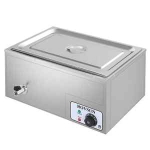 Calentador de alimentos comercial 21QT sartén completa mesa de vapor buffet baño marie encimera - Imagen 1 de 8