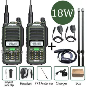 1/2 JUEGO BAOFENG UV-98PRO 136-174/400-520MHZ WALKIE TALKIE DE MANO DE DOS VÍAS - Imagen 1 de 33