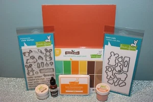 Lawn Fawn Some Bunny Stamp / Dies / Carrot Ink Pad/Re-Inker/Paper & More - Imagen 1 de 7