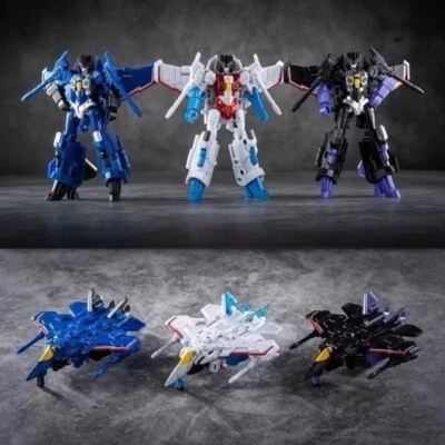 New Transform toy IF EX-27G EX27G Starscream Thundercracker Skywarp Figure 8.7CM - Image 1 of 4