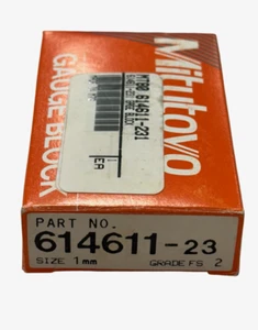 Mitutoyo 1mm Steel Square Gage Black Grade FS 2 - Picture 1 of 1