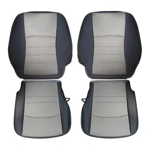 Cubierta de asiento de tela gris conductor pasajero nueva para Dodge Ram 1500 2500 3500 2009-12 - Imagen 1 de 18