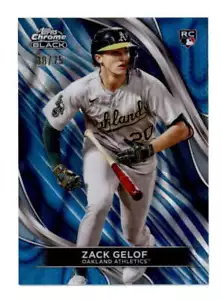 ZACK GELOF 2024 TOPPS CHROME BLACK #40 ROOKIE BLUE LAVA REFRACTOR #30/75 T2233 - Picture 1 of 1