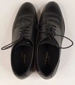 Cole Haan Grand OS Henry Black Leather Oxford Dress Shoes Mens Size 9 1/2 M - Picture 1 of 11
