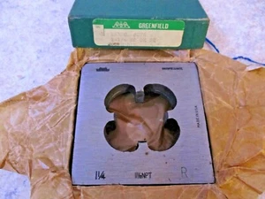 Vintage Greenfield Gewindebohrer & Vierkant Schneideisen 1 1/4" OVP - Bild 1 von 6