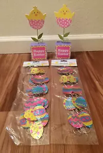Happy Easter Table Decor or Balloon Holder and Egg Chain Garland - Picture 1 of 10