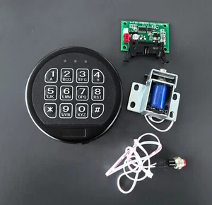 Gun Safe Lock Replacement Black Keypad with Solenoid Lock Safe Electronic Lock - Picture 1 of 9