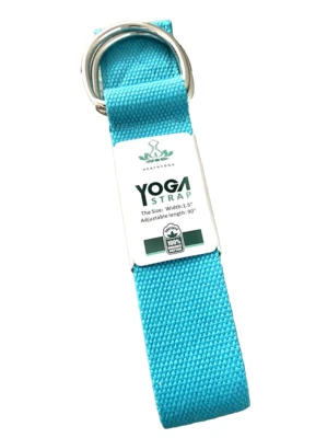Heathyoga Turquoise Blue Yoga Strap Width 1.5" Length 90" / 8 feet New - Image 1 of 3