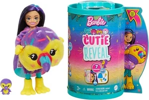 Barbie Cutie Reveal Chelsea kleine Puppe mit Tukan Kostüm, Mini Pet & Acc NEU - Bild 1 von 5