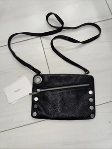 Hammitt Nash piccola tracolla nera pelle ciottoli ferramenta canna di fucile - Foto 1 di 9