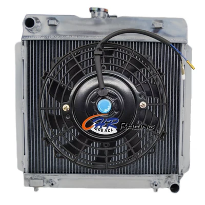 #670 Aluminum Radiator+Fan for 1974-1983 Mercedes-Benz W123 230/240D AT - Image 1 of 4