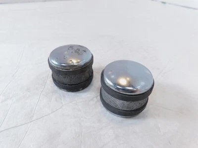 Harley Davidson Dyna & Sportster 883 & 1200 Chrome Billet Front Axle Nut Covers - Image 1 of 4