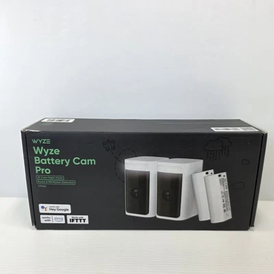 Wyze Battery Cam Pro 2-Pack,Wireless Indoor/Outdoor Home - Image 1 of 4