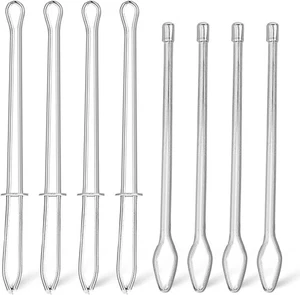 8 Pcs Drawstring Threader, Elastic Bodkin Sewing Tool Stainless Steel DIY Rope T - Picture 1 of 7