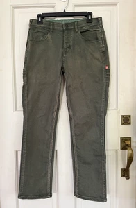 Schwalbenschwanz Workwear Shop Hose Zimmermann hoch geschnitten olivgrün Denim Damengröße 4 x 30 - Bild 1 von 13
