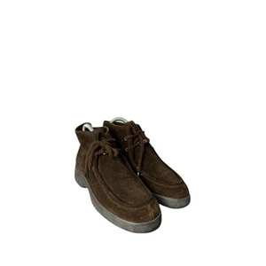 DKNY Womens Suede Lace-Up Ankle Boots Brown Size 6.5 - Picture 1 of 8